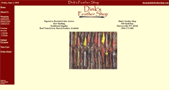 Desktop Screenshot of dinksfeathershop.com