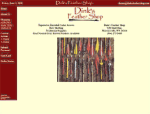 Tablet Screenshot of dinksfeathershop.com